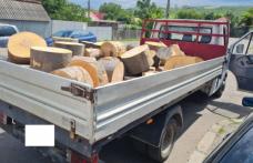 Material lemnos confiscat la Ștefănești