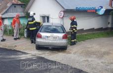 Pompierii au intervenit de urgență după ce o mașină a rupt o conductă de gaz din Dorohoi - FOTO