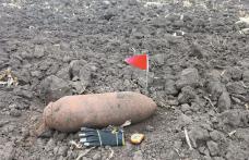 Bombă de aviație de 50 de kilograme exploziv găsită la Ripiceni. Pirotehniștii au explodat-o la fața locului - FOTO