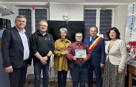 Ambasadoarea  Suediei în România, întâmpinată de primarul Dorin Alexandrescu la Centrul Star Of Hope din Dorohoi - FOTO