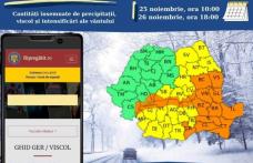 COD GALBEN de intensificări ale vântului și precipitații însemnate cantitativ pentru județul Botoșani