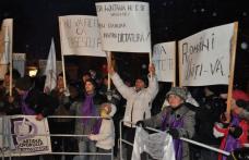 Proteste în zăpadă la Dorohoi [VIDEO/FOTO]: Miting antiguvernamental organizat de PPDD