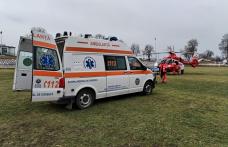 Bărbat din Brăești preluat de urgență de elicopterul SMURD de la Dorohoi - FOTO