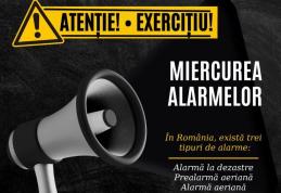 Exercițiu de alarmare publică „MIERCUREA ALARMELOR” în județul Botoșani