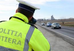 Peste 100 de șoferi au fost depistați circulând cu viteză peste limita legală, în cadrul unei acțiuni a polițiștilor rutieri