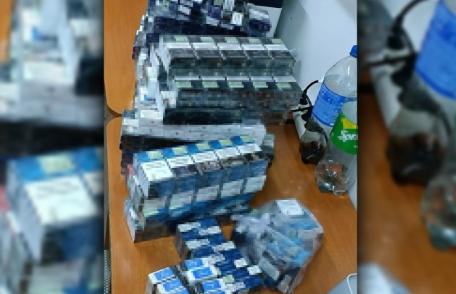 Țigări și băuturi alcoolice, de contrabandă, cu destinația Franța, confiscate la Rădăuți Prut