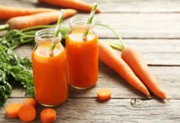 Beneficiile consumului de suc de morcovi