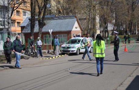 Dorohoi [VIDEO|FOTO]: Minor accidentat din neatenție pe strada Duzilor