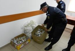 Captură de peste 1300 de pachete de țigări a jandarmilor botoșăneni