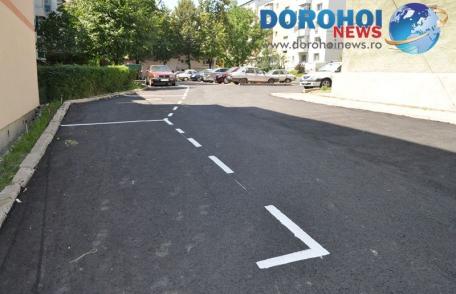 Dorohoi: Reabilitarea străzii Aleea Dumbrava și parcării din cartierul Doja aproape de final