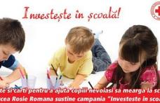 Crucea Roşie a demarat campania socială „Investeşte în şcoală!” 