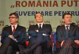 Ponta și Antonescu alături de candidații USL Botoșani la mitingul electoral de la Sala Polivalentă FOTO