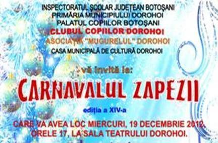 Clubul Copiilor Dorohoi se pregătește pentru „Carnavalul Zăpezii”