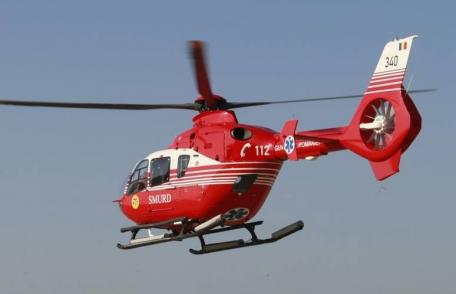 Două gravide din Mihălăşeni, transportate la Botoşani cu elicopterul SMURD