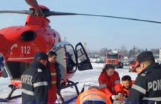 Femeia din Șendriceni care a fost transportată duminică cu elicopterul la Bucureşti, a murit