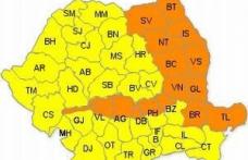 Cod portocaliu de vânt și ninsori pentru județul Botoșani