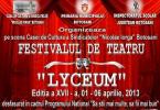 Festivalul de teatru LYCEUM editia a III-a
