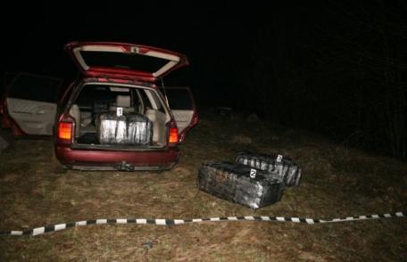 Focuri de armă trase de polițiștii de frontieră dorohoieni pentru prinderea a șapte traficanți de tigări de contrabandă