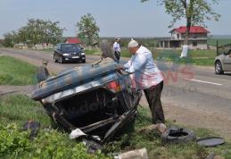Accident grav produs în localitatea Dealu Mare, la intrarea în municipiul Dorohoi – VIDEO/FOTO