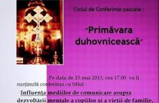 Invitație la o nouă întâlnire din cadrul conferințelor „Primăvara duhovnicească”