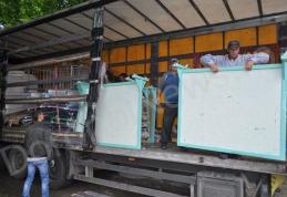 Un transport cu materiale trimise din Cholet - Franța, a ajuns luni la Dorohoi - FOTO