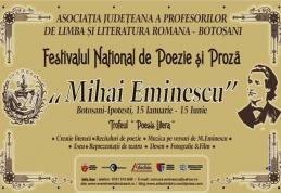 Festivalul Național de poezie și proză „Mihai Eminescu” Ipoteşti, ediția a II-a. Vezi detalii!