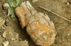 Grenadă găsită în grădina unui localnic din Ungureni