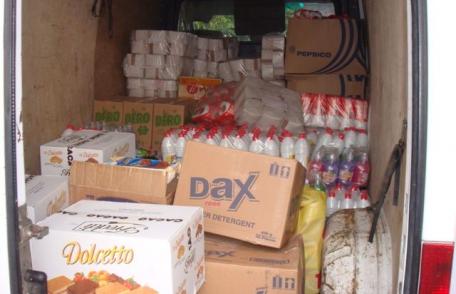 Transport cu ajutoare umanitare din partea Organizației Municipale PSD Dorohoi pentru sinistrații din Galați - FOTO