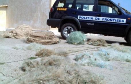 Peste un kilometru de plase monofilament confiscate de poliţiştii de frontieră