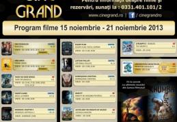 Uvertura Mall: Vezi ce filme rulează la Cine Grand în perioada 15-21 noiembrie 2013!