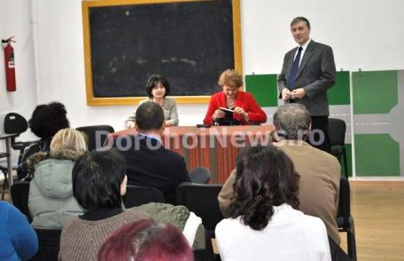 Ședință de lucru cu inspectorul general Mihaela Huncă și profesorii de la Liceul „Al. Vlahuță” Șendriceni