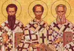 În această lună, în ziua a treizecea, pomenirea Sfinţilor Vasile cel Mare, Grigorie Cuvântătorul de Dumnezeu şi Ioan Gură de Aur