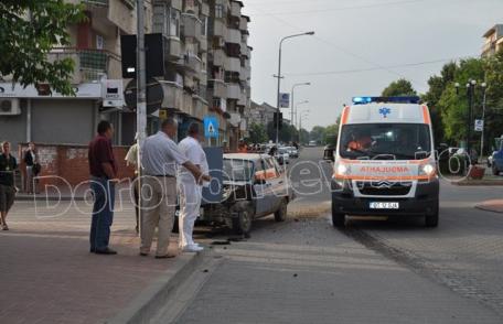 Femeie ajunsă la spital în urma unui accident produs pe Bulevardul Victoriei din Dorohoi - FOTO