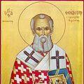 În această lună, în ziua a doua, pomenirea sfântului sfinţitului mucenic Teodot, episcopul Cirenei, din insula Cipru