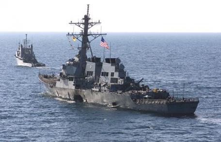 Distrugătorul american USS Cole a acostat în Portul Constanţa