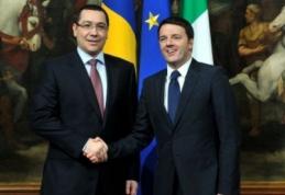 Premierul Italiei a venit în România să îl susțină pe Ponta, în turul 2 al alegerilor prezidențiale