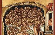 În această lună, în ziua a noua, pomenirea sfinţilor patruzeci (40) de mucenici, cei ce au mărturisit şi au fost chinuiţi în cetatea Sevastiei