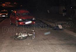 Biciclist ajuns la spital după ce a fost izbit de o mașină pe strada Sf. Ioan Românul din Dorohoi - FOTO