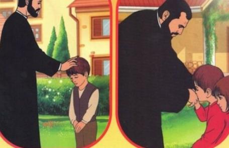 Lecţiile din manualul de religie bagă spaima în copii: povestea unei fetiţe al cărei tată este grav bolnav