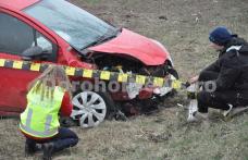 Accident grav pe DN 29B Dorohoi - Botoșani la ieșirea din localitatea Leorda. O femeie a ajuns la spital - FOTO