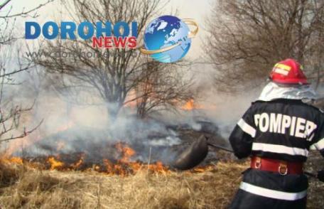 Focuri scăpate de sub control la Văculești și Cătămărăști Deal