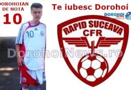 Juniorul dorohoian Robert Bosînceanu a debutat în Liga a II-a la vârsta de doar 15 ani