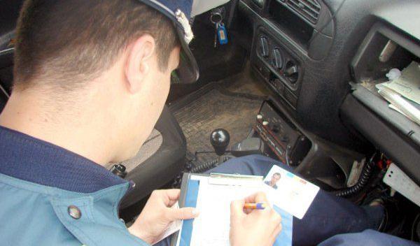 A fost oprit în trafic,