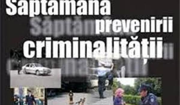 Saptamana prevenirii criminalitatii