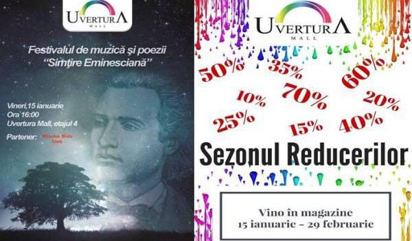 Evenimente si reduceri Uvertura Mall