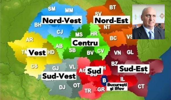 Harta regionalizare - Dumitru Chelariu