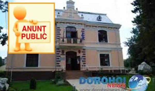 anunt primaria dorohoi