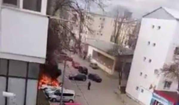 incendiu masina