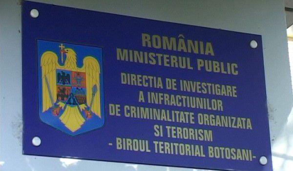 Descindere la sediul DIICOT Botoşani