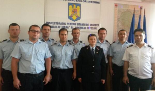 pompieri avansaţi în grad